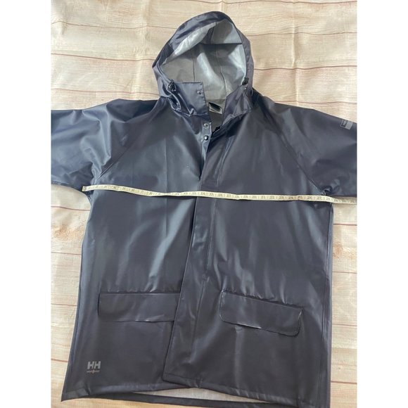 Helly Hansen Workwear Men's Hooded Rain Coat Snap Closure - 2XL - Picture 6 of 13